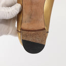 GUCCI Pumps Leather Gold Auth ac3875-11