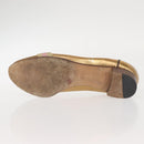 GUCCI Pumps Leder Gold Auth ac3875-28