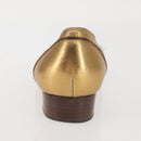 GUCCI Pumps Leather Gold Auth ac3875-33