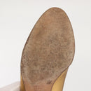 GUCCI Pumps Leather Gold Auth ac3875-9