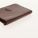 CARTIER Must Line Chain Bag Leather 2Set Bordeaux Auth ac3876-14