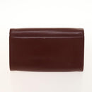 CARTIER Must Line Chain Bag Leather 2 Set Bordeaux Auth ac3876-3