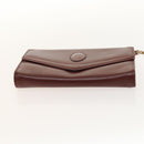 CARTIER Must Line Chain Bag Leather 2Set Bordeaux Auth ac3876-7