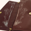 CARTIER Must Line Chain Bag Leather 2Set Bordeaux Auth ac3876-9