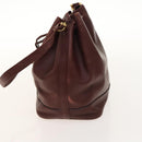 CARTIER Must Line Shoulder Bag Leather 2Set Bordeaux Auth ac3877-4