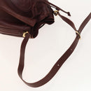 CARTIER Must Line Shoulder Bag Leather 2Set Bordeaux Auth ac3877-5
