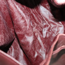 CARTIER Must Line Shoulder Bag Leather 2Set Bordeaux Auth ac3877-9