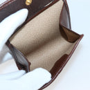 Christian Dior Trotter Canvas Coin Purse PVC Brown Auth ac3879-14