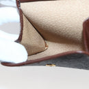Christian Dior Trotter Canvas Coin Purse PVC Brown Auth ac3879-16