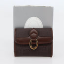 Christian Dior Trotter Canvas Coin Purse PVC Brown Auth ac3879-17