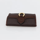Christian Dior Trotter Canvas Coin Purse PVC Brown Auth ac3879-6