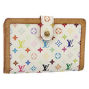 LOUIS VUITTON Multicolor Portefeuille Viennois Wallet White M92987 Auth ac3880-1