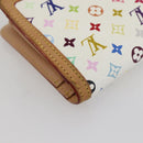 LOUIS VUITTON Multicolor Portefeuille Viennois Wallet White M92987 Auth ac3880-16