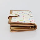 LOUIS VUITTON Multicolor Portefeuille Viennois Wallet White M92987 Auth ac3880-3