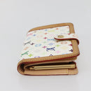 LOUIS VUITTON Multicolor Portefeuille Viennois Wallet White M92987 Auth ac3880-4