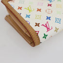 LOUIS VUITTON Multicolor Portefeuille Viennois Wallet White M92987 Auth ac3880-14