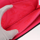 CHANEL Cambon Line Long Wallet Calf Skin Black Silver CC Auth ac3882-21