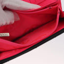 CHANEL Cambon Line Long Wallet Calf Skin Black Silver CC Auth ac3882-9