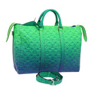 LOUIS VUITTON Monogram Illusion Keepall Tote Bag Neon Green M59688 Auth ai669SM-1