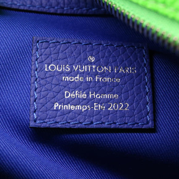 LOUIS VUITTON Monogram Illusion Keepall Tote Bag Neon Green M59688 Auth ai669SM