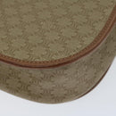 CELINE Macadam Canvas Shoulder Bag Beige Auth ai726-16