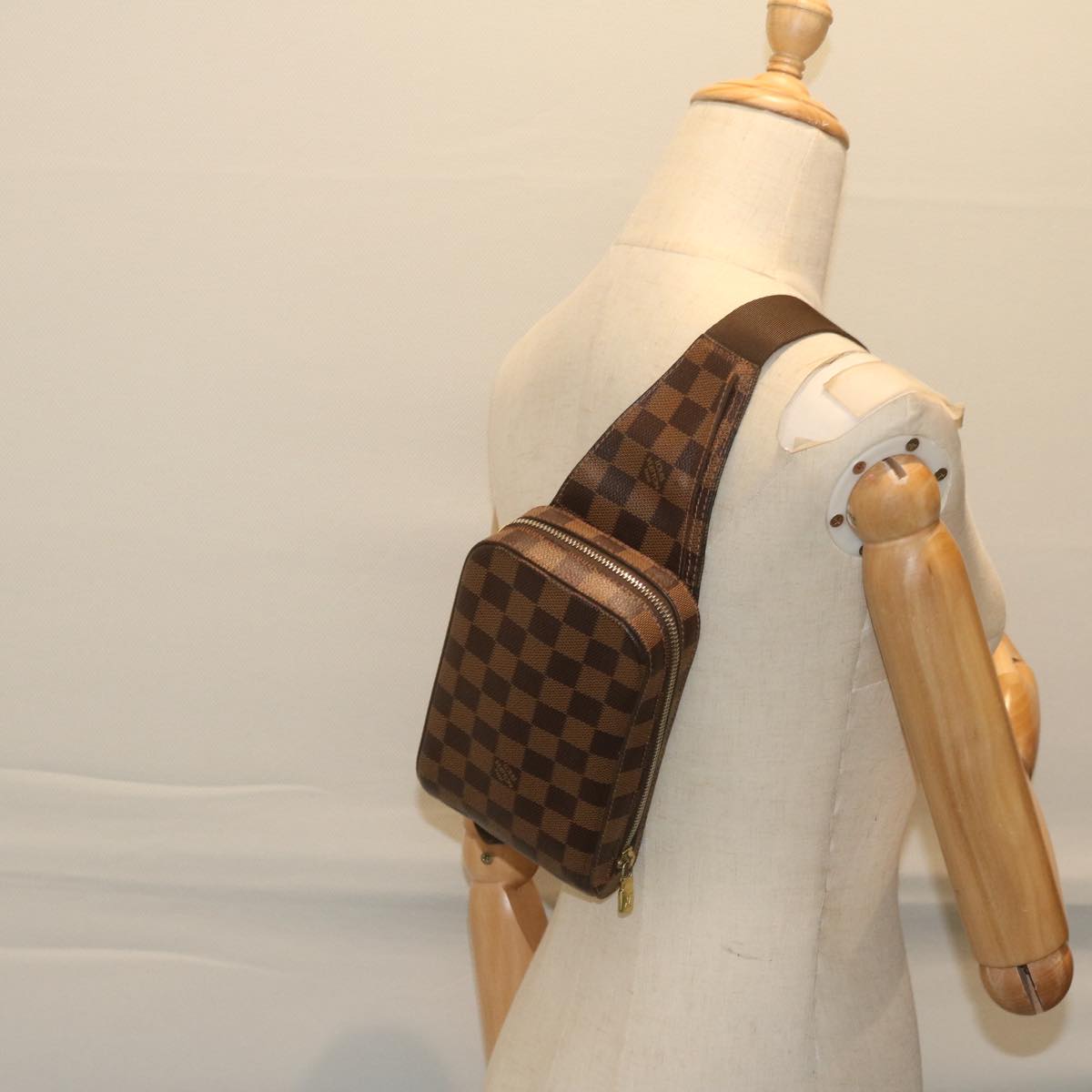 LOUIS VUITTON Damier Ebene Geronimos Shoulder Bag N51994 LV Auth ai761