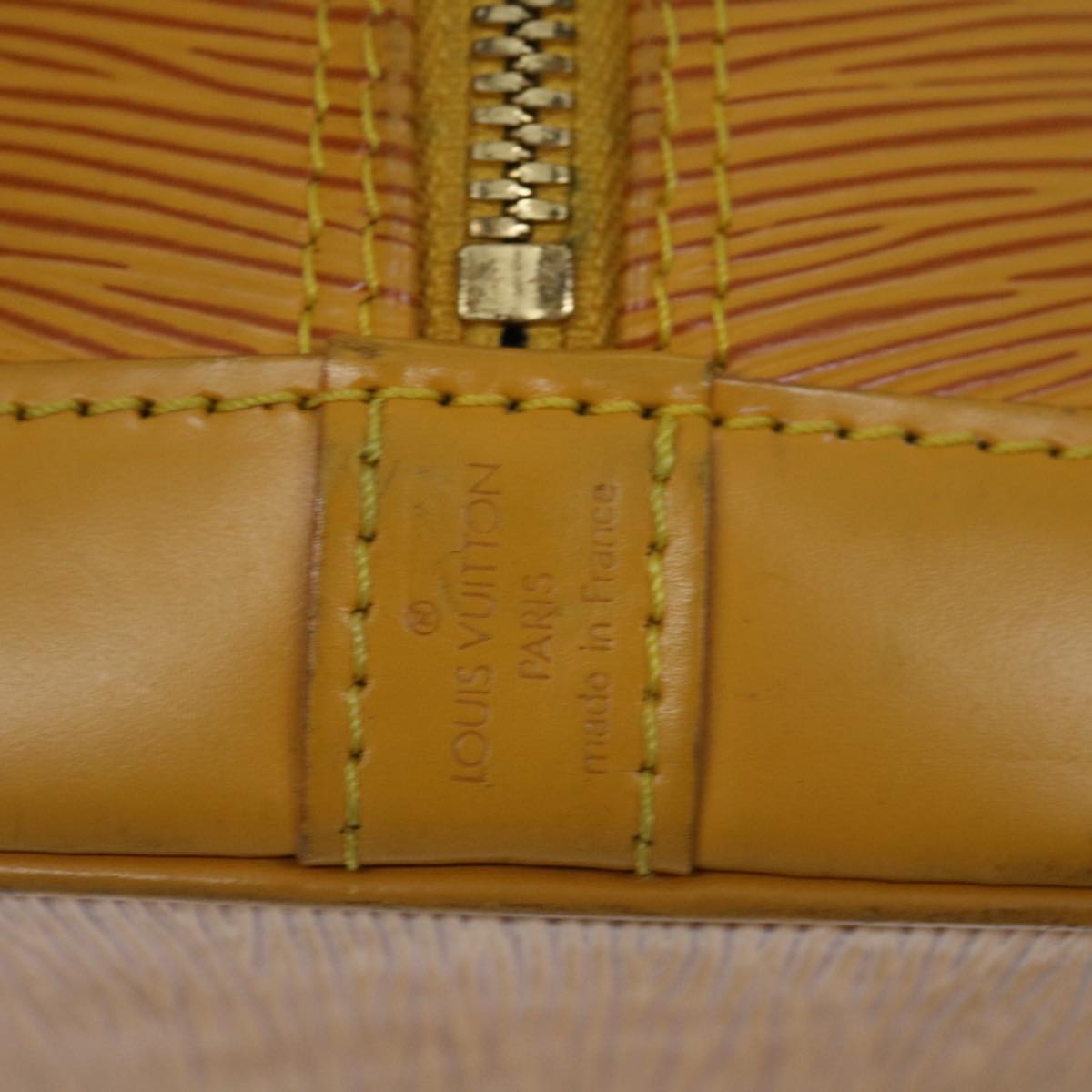 LOUIS VUITTON Epi Alma Hand Bag Tassili Yellow M52149 LV Auth ai774