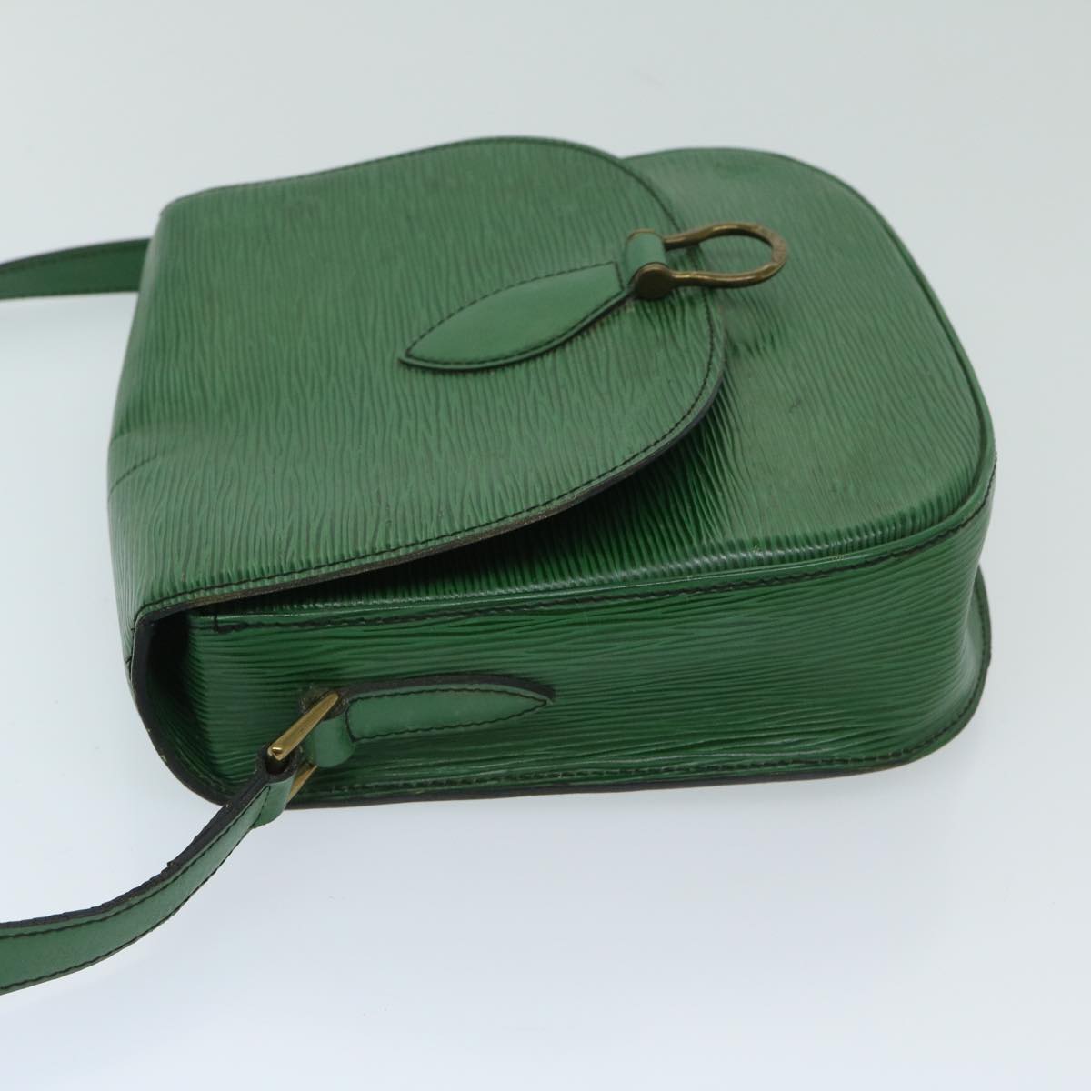 LOUIS VUITTON Epi Saint Cloud GM Shoulder Bag Green M52194 LV Auth ai775