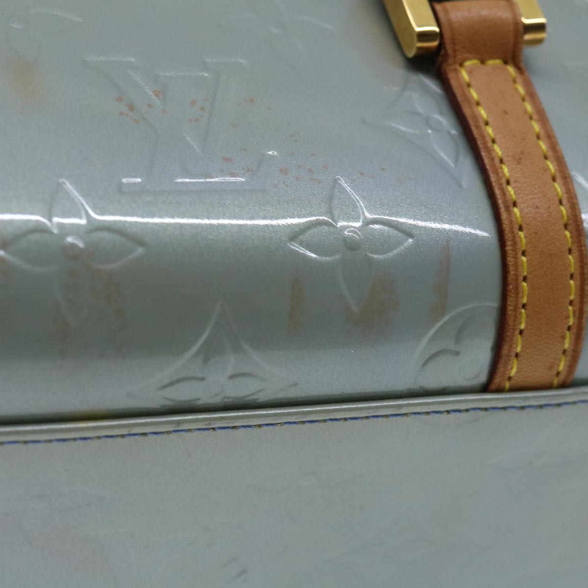 LOUIS VUITTON Monogram Vernis Sullivan Horizontal PM Hand Bag M91266 Auth ai776
