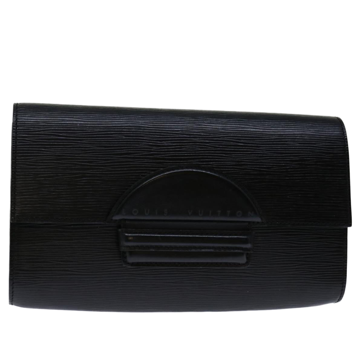 LOUIS VUITTON Epi Chaillot Clutch Bag Black M52542 LV Auth ai781