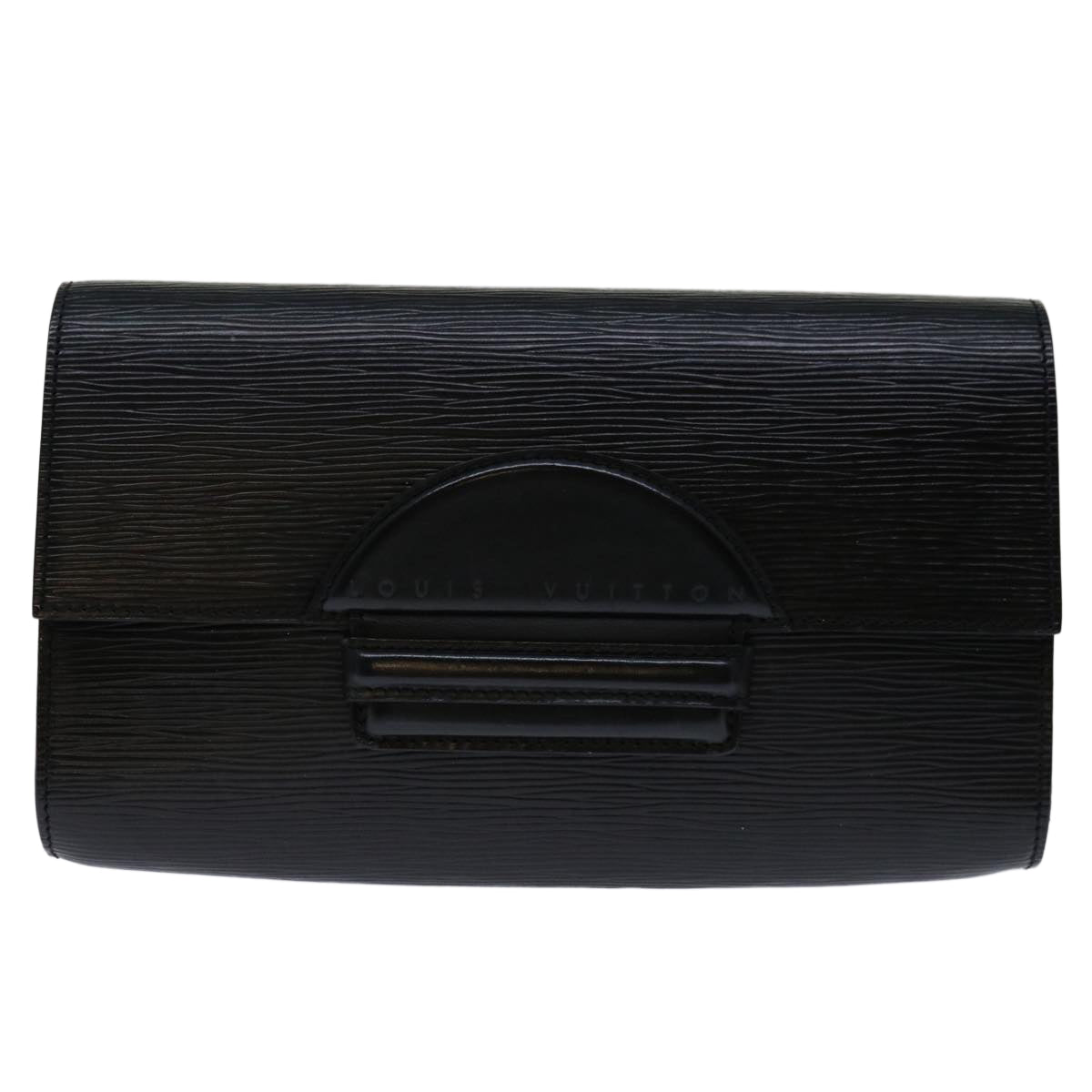 LOUIS VUITTON Epi Chaillot Clutch Bag Black M52542 LV Auth ai781