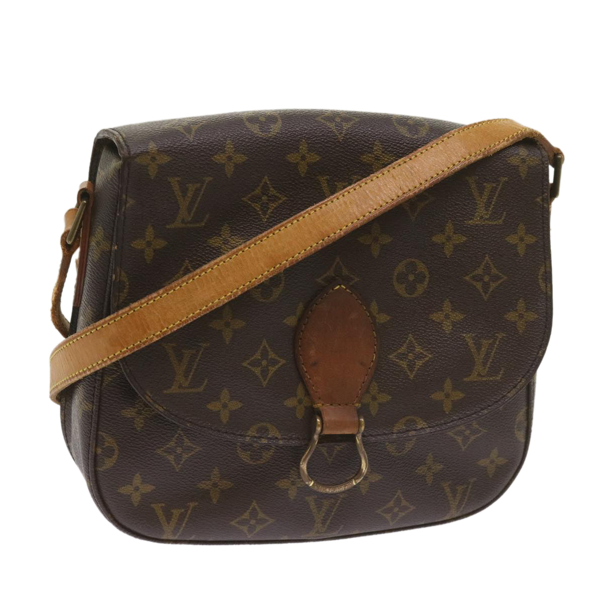 LOUIS VUITTON Monogram Saint Cloud GM Shoulder Bag M51242 LV Auth ai782