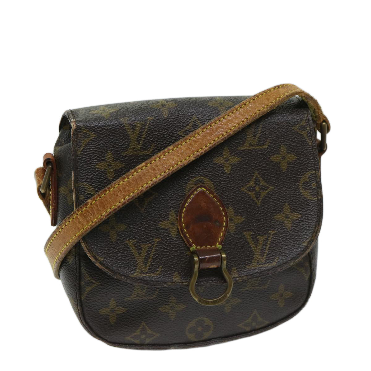 LOUIS VUITTON Monogram Saint Cloud PM Shoulder Bag M51244 LV Auth ai786