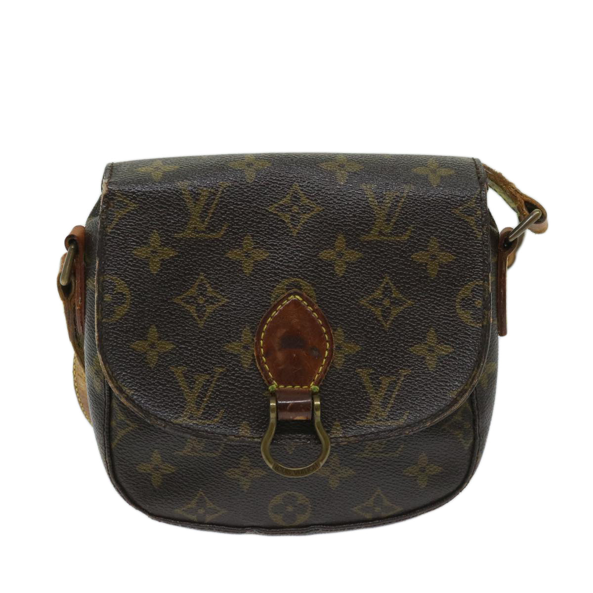 LOUIS VUITTON Monogram Saint Cloud PM Shoulder Bag M51244 LV Auth ai786