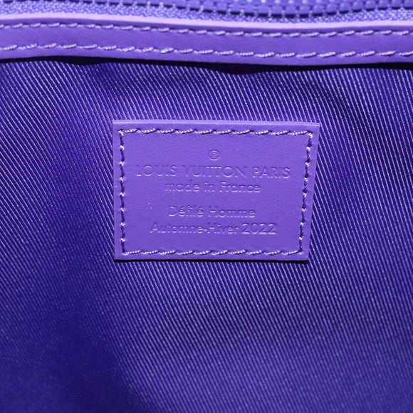 LOUIS VUITTON Puffy Damier Keepall Bandouliere 50 Bag Purple M20922 Auth ai791SM