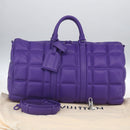 LOUIS VUITTON Puffy Damier Keepall Bandouliere 50 Bag Purple M20922 Auth ai791SM-12
