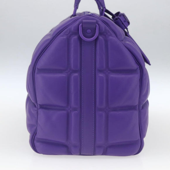 LOUIS VUITTON Puffy Damier Keepall Bandouliere 50 Bag Purple M20922 Auth ai791SM