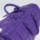LOUIS VUITTON Puffy Damier Keepall Bandouliere 50 Bag Purple M20922 Auth ai791SM-6