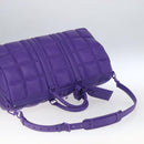 LOUIS VUITTON Puffy Damier Keepall Bandouliere 50 Bag Purple M20922 Auth ai791SM-8