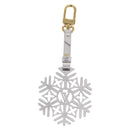 LOUIS VUITTON Charm Snowflake Leather Silver M79293 LV Auth ai793SM-10