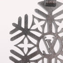 LOUIS VUITTON Charm Snowflake Leather Silver M79293 LV Auth ai793SM-13