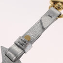 LOUIS VUITTON Charm Snowflake Leather Silver M79293 LV Auth ai793SM-17