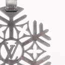 LOUIS VUITTON Charm Snowflake Leather Silver M79293 LV Auth ai793SM-5