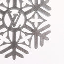 LOUIS VUITTON Charm Snowflake Leather Silver M79293 LV Auth ai793SM-7