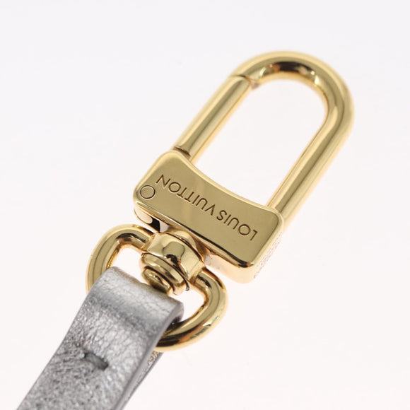 LOUIS VUITTON Charm Snowflake Leather Silver M79293 LV Auth ai793SM