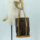 LOUIS VUITTON Monogram Bucket GM Shoulder Bag M42236 LV Auth ai804A-25