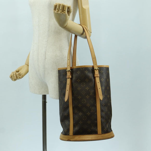 LOUIS VUITTON Monogram Bucket GM Shoulder Bag M42236 LV Auth ai804A
