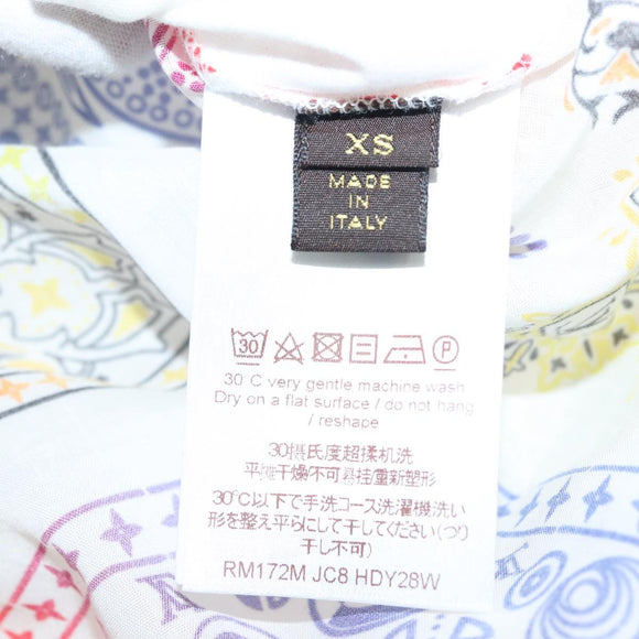 LOUIS VUITTON Fragment Bandana Paisley T Shirt Cotton XS Multicolor Auth ak021AM