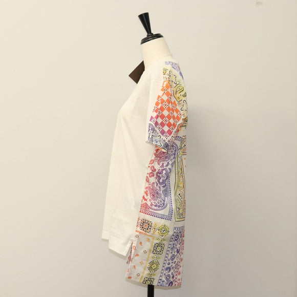 LOUIS VUITTON Fragment Bandana Paisley T Shirt Cotton XS Multicolor Auth ak021AM