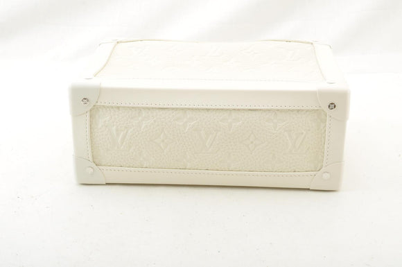 LOUIS VUITTON Virgil Abloh Shoulder Bag Soft Trunk Box White M53254 Auth ak104SM